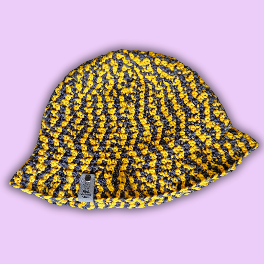 Black & Gold Bucket Hat