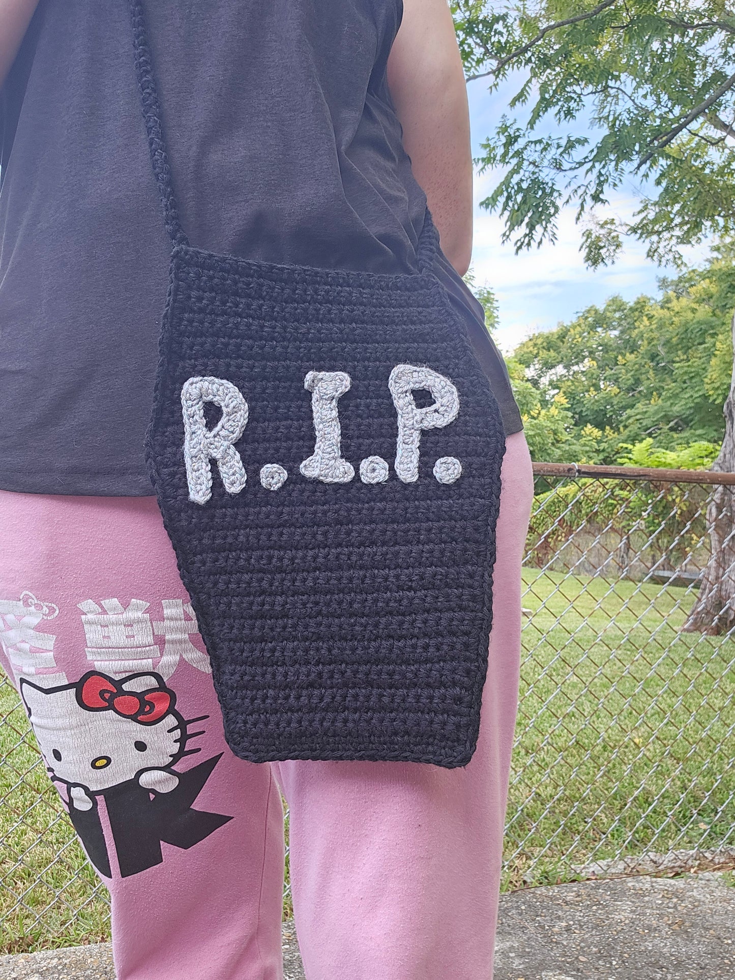 Crochet Coffin Bag