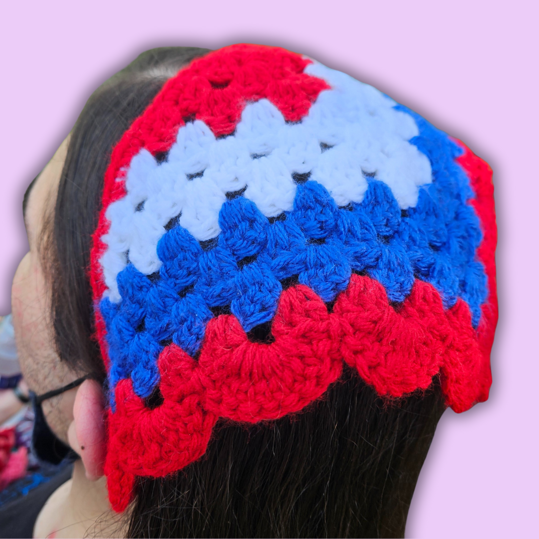 Granny Square Bandana's - Stripes