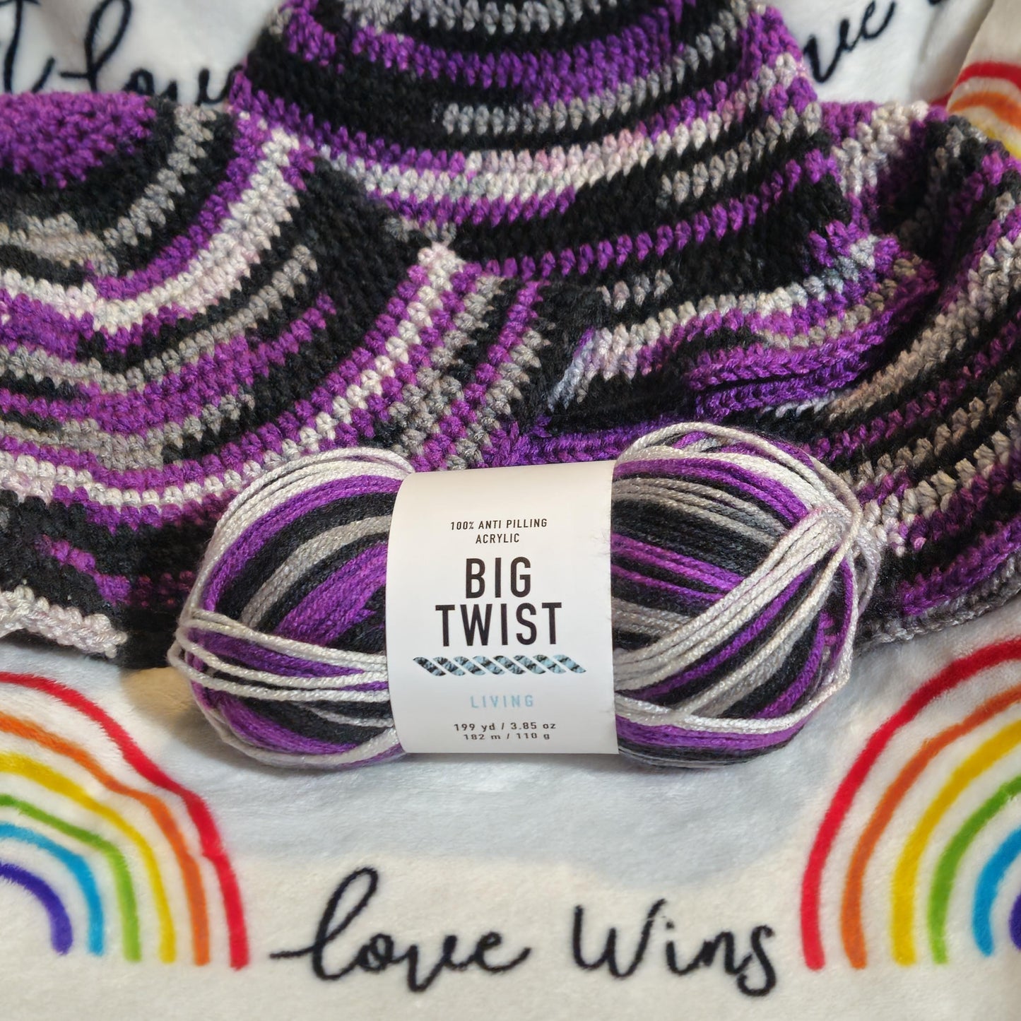 Crochet Bucket Hat Ace/Demi Pride