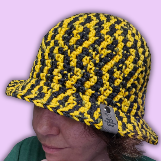 Black & Gold Bucket Hat